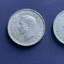 Fine grade 3 Scottish 1 one shilling coins 1948 George VI Image 4