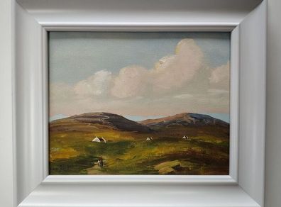 Two landscape paintings by Adam Kos