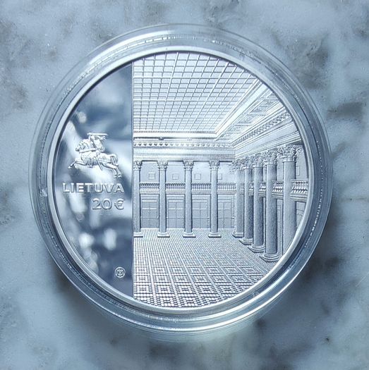 Lithuania 20 Euro Silver (.925) Proof Coin 2022 - 100th Anniversary of the Bank of Lithuania