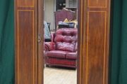 Edwardian Inlaid Mahogany Wardrobe