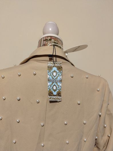 Boohoo Petite Pearl Detail Blazer Dress New With Tags