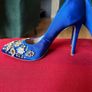 Blue embellished river island high heels size 5 Image 4