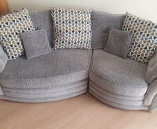 large grey sofa in good condition