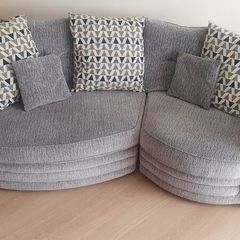 large grey sofa in good condition
