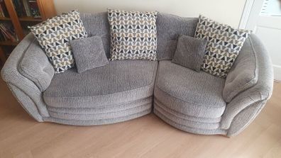 large grey sofa in good condition