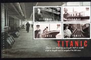 2012 Ireland Titanic Stamp Booklet Pane featuring ship details Mint Never Hinged (MNH). Hibernian HP215c.