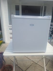 small fridge . with ice box