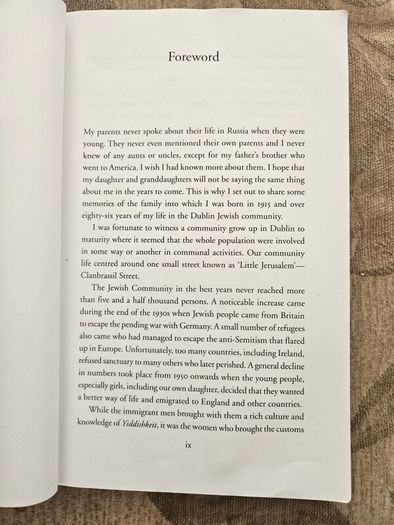 Dublin's Little Jerusalem.  By Nick Harris. First Edition Paperback In Good Condition.  See Photos For Same