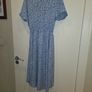Ladies blue floral summer dress uk 8 Image 6