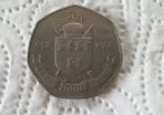 1988 Dublin Millennium 50p Eire Coin Irish Ireland Punt Pence Currency