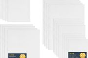 20pcs Canvas Panels (15x20-4pk, 24x30-4pk, 30x40-4pk, 20x20-4pk, 30x30-4pk) 3mm Blank Artist Canvas Board / 280GSM/ 100% Cotton/Triple Primed/Acid Free/Medium Grain- Acrylic And Oil Painting (FREE POSTAGE)