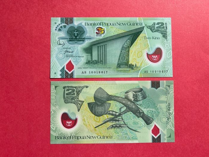 Papua New Guinea. 2 Kina 2010  Polymer Plastic  Commemorative Issue. UNC