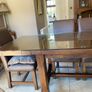 Large dining table and chairs Image 9