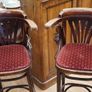 Pair of Vintage Bentwood Bar Stools Image 4