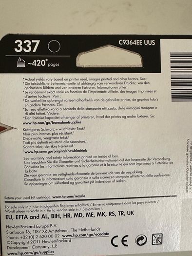 HP 337 - Print cartridge - black