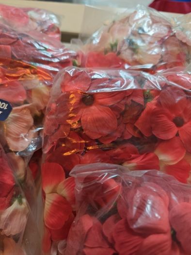 red and pink artificial flowers bundle wholesale