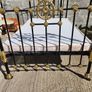 Stunning 4 foot Victorian brass and cast on castors Image 4