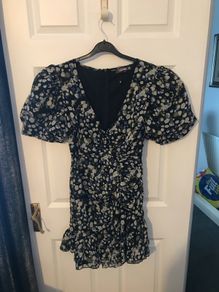 missguided puff sleeve dress size 10
