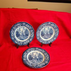 Liberty Blue Independence Hall - classic English transferware from the period of the Bicentennial of American independence