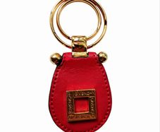 GIVENCHY Red Leather Key Ring