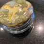 Vintage glass powder pot . Image 3