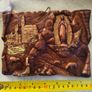 Vtg Wood Wall Plaque Carved Depicting Apparitions of Virgin Mary to Bernardette Image 6