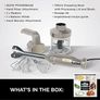 Foodi 3-in-1 Hand Blender, Hand Mixer & Chopper with Gradual Start, 2 Blending and 5 Mixing Speeds to Chop, Mix, Knead, Blend and more, Dishwasher Safe Parts, 850W, Stone Gold Image 9