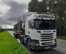 Scania R450 Tag and Crane Mounted Timber Trailer
