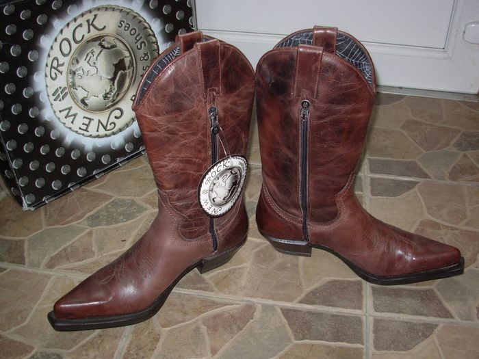 Oryginal Spanish Cowboy biker western boots by New rock 9 uk 43 eu