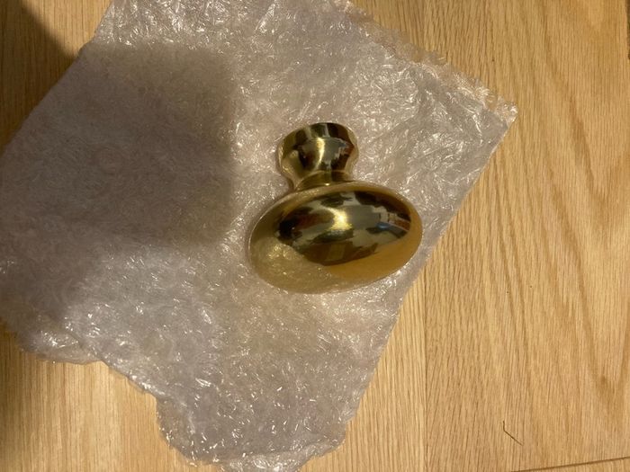 Heritage Brass Victorian Centre Door Knob Design 3" Satin Brass Finish