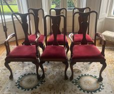 6 antique dining chairs
