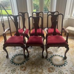 6 antique dining chairs