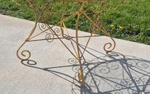 Vintage French Wrought Iron Garden Table