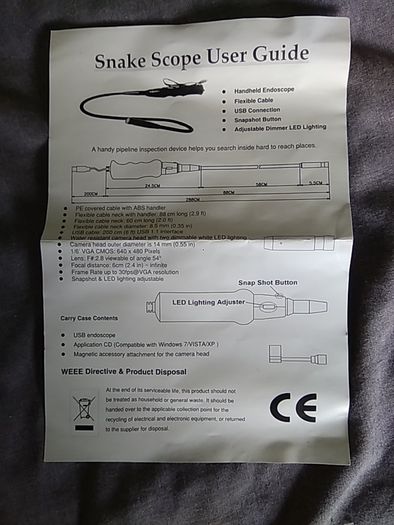 Android Phone/Laptop Endoscope