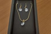 Necklace and earrings set custom.
