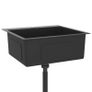 Handmade Kitchen Sink with Faucet Hole Black Stainless Steel Image 3