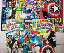 Captain America #'s 402 - 408 Man And Wolf Parts 1-6 & Infinity War Crossover (1992)