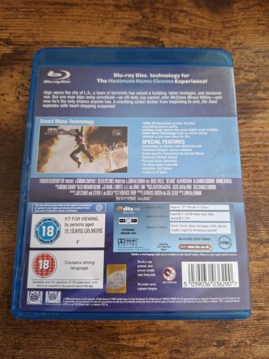"Die Hard" (1988) Blu-ray - free standard postage
