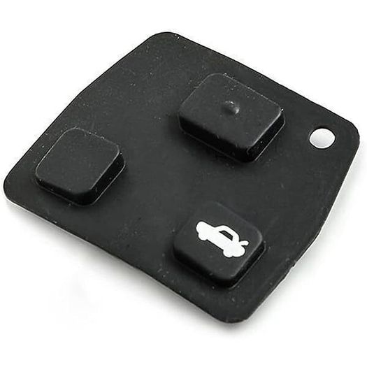 3 Button Replacement Remote Key Fob Repair Kit Switch Rubber Pad For Toyota RAV4 Corolla Camry Prado Black