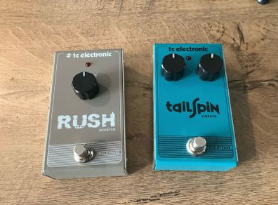 TC Electronic Rush Booster + Tailspin Vibrato pedals