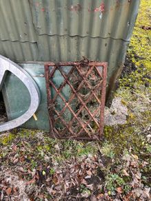 Vintage Lattice Window