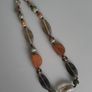 Necklace - Glass - Wood - Green - Brown Image 2
