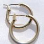 Vintage 18ct Gold Plated Hoops Earrings 1,87g Image 6
