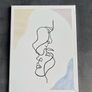 Set of 4 Feminine Line Art Canvas Paintings Image 5