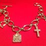 T Bar Charm Bracelet Image 3