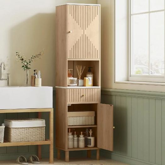 Slim Bathroom Storage Cabinet