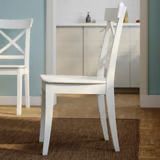 Rectangular White Extending Table & 6 matching chairs