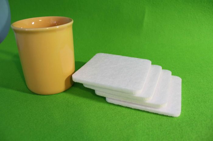 Felt Coaster Simple Shape Circle or Quadrat Felt Set of 4 NEW 6 mm felt
