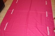 Tupperware table cloth...pink