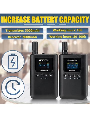 Wireless "Tour Guide" Headsets x7